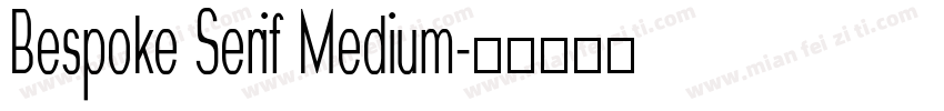 Bespoke Serif Medium字体转换